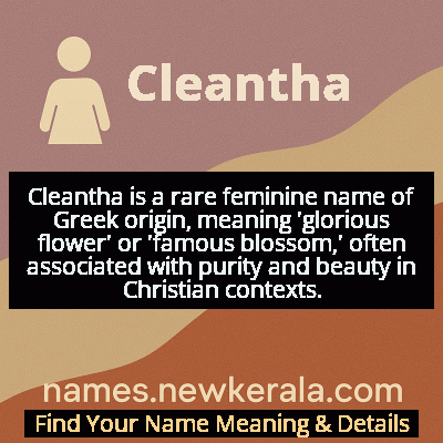 Cleantha Name Meaning and Origin