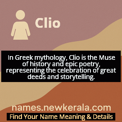 Clio Name Meaning and Origin