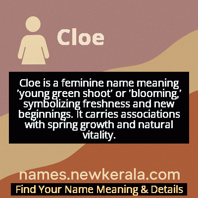 Cloe Name Meaning and Origin