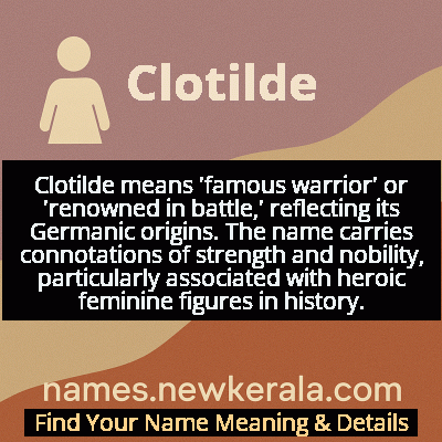 Clotilde Name Meaning and Origin