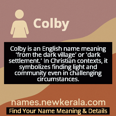 Colby Name Meaning and Origin
