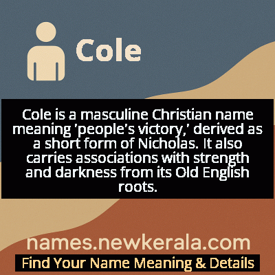 Cole Name Meaning and Origin