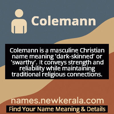 Colemann Name Meaning and Origin