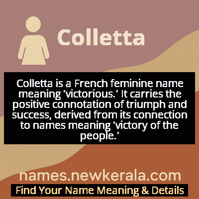 Colletta Name Meaning and Origin