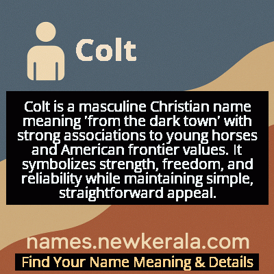 Colt Name Meaning and Origin
