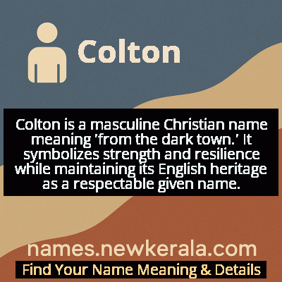 Colton Name Meaning and Origin