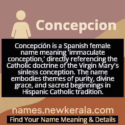 Concepcion Name Meaning and Origin