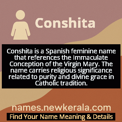 Conshita Name Meaning and Origin