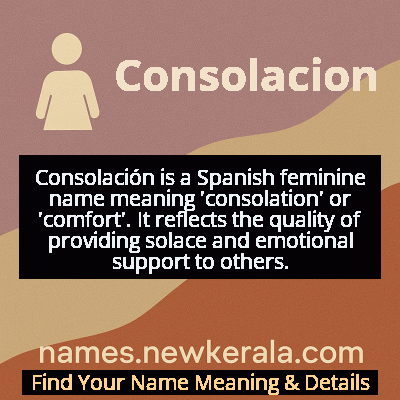 Consolacion Name Meaning and Origin