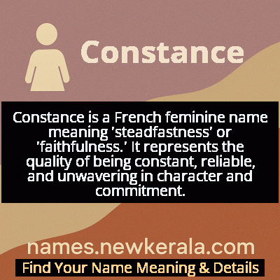 Constance Name Meaning and Origin