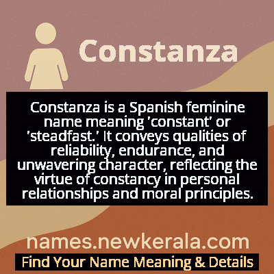 Constanza Name Meaning and Origin