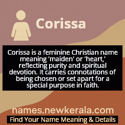 Corissa Name Meaning and Origin