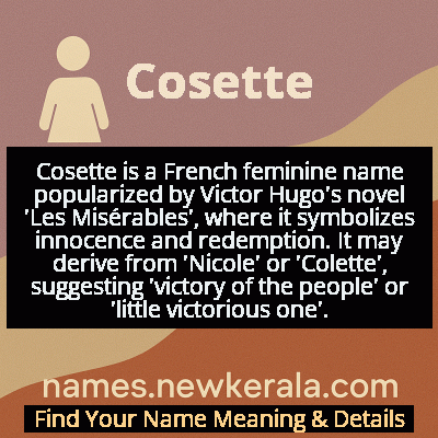 Cosette Name Meaning and Origin