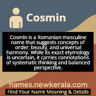 Cosmin Name Meaning and Origin