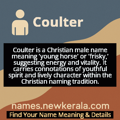 Coulter Name Meaning and Origin