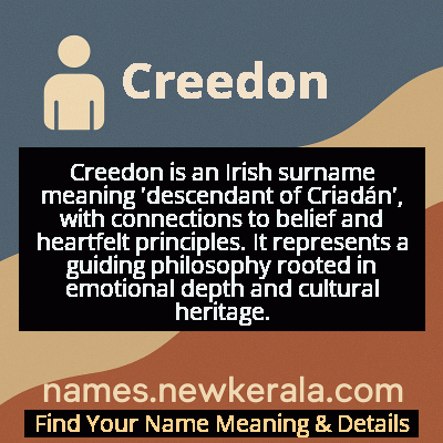 Creedon Name Meaning and Origin