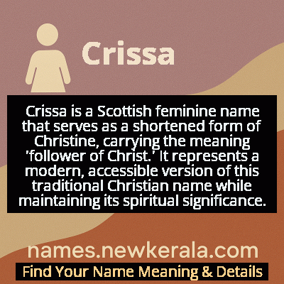 Crissa Name Meaning and Origin