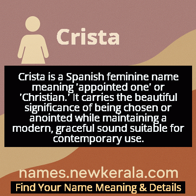 Crista Name Meaning and Origin