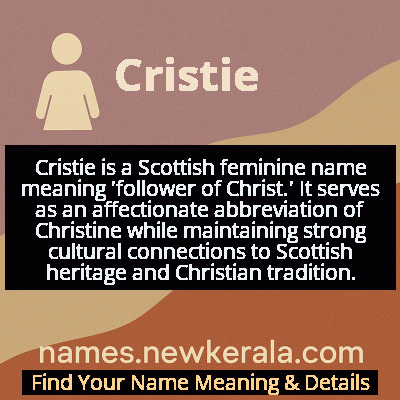 Cristie Name Meaning and Origin