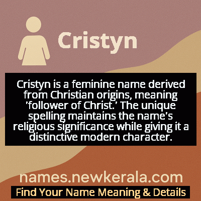 Cristyn Name Meaning and Origin
