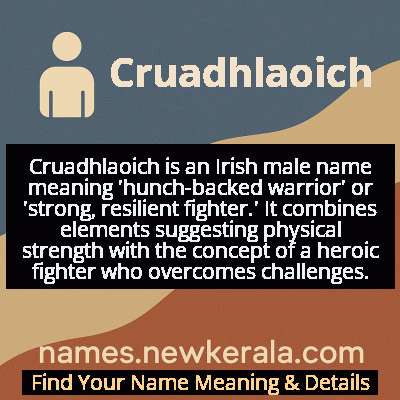 Cruadhlaoich Name Meaning and Origin
