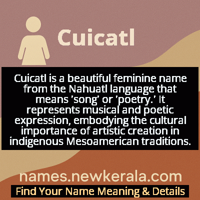 Cuicatl Name Meaning and Origin