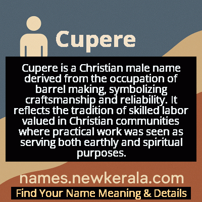 Cupere Name Meaning and Origin