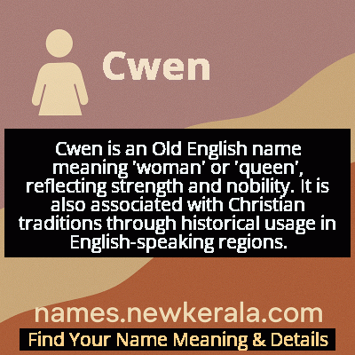 Cwen Name Meaning and Origin
