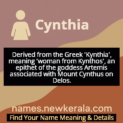 Cynthia Name Meaning and Origin