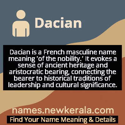 Dacian Name Meaning and Origin