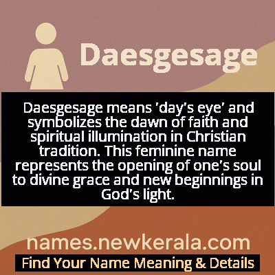 Daesgesage Name Meaning and Origin