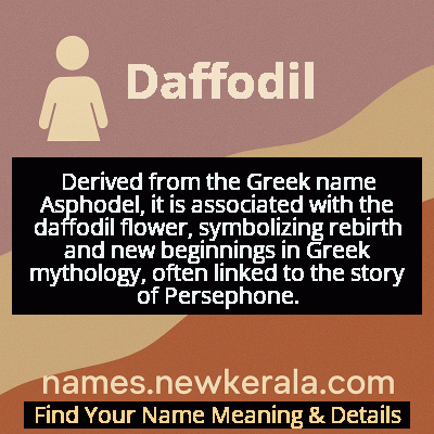 Daffodil Name Meaning and Origin