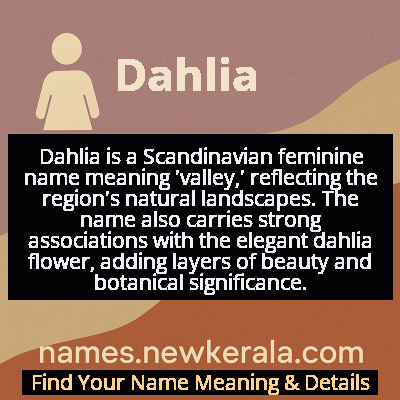 Dahlia Name Meaning and Origin