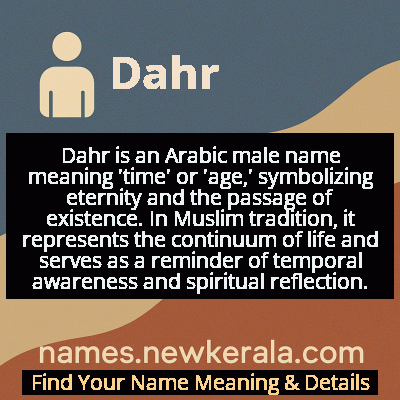 Dahr Name Meaning and Origin