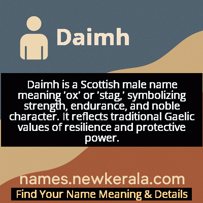 Daimh Name Meaning and Origin