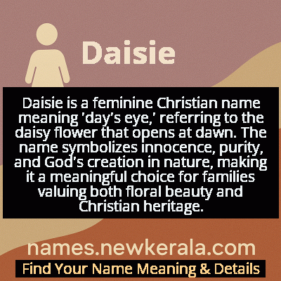 Daisie Name Meaning and Origin