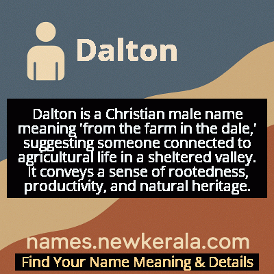 Dalton Name Meaning and Origin