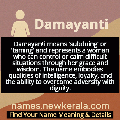 Damayanti Name Meaning and Origin