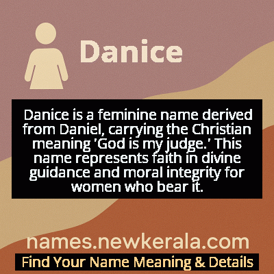 Danice Name Meaning and Origin