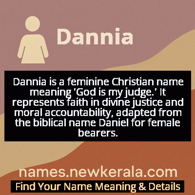 Dannia Name Meaning and Origin