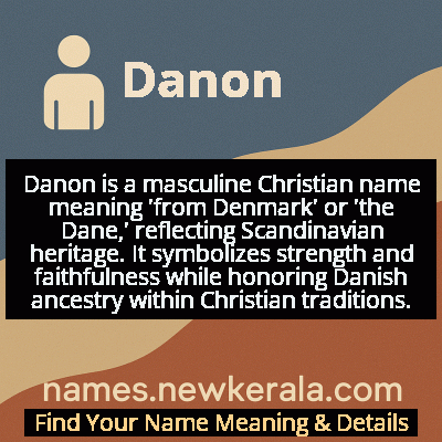 Danon Name Meaning and Origin