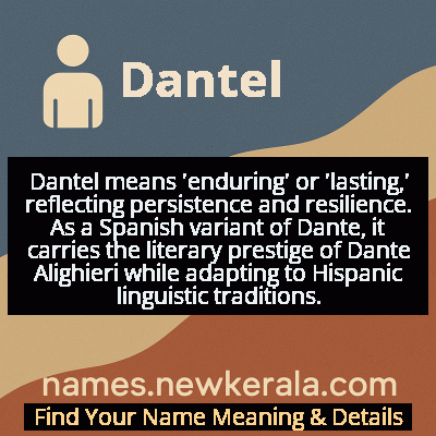 Dantel Name Meaning and Origin