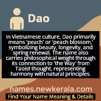 Dao Name Meaning and Origin