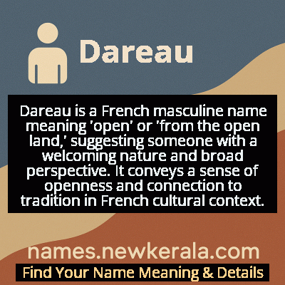 Dareau Name Meaning and Origin
