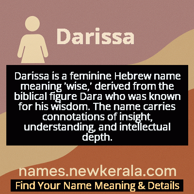 Darissa Name Meaning and Origin