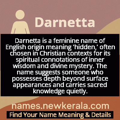Darnetta Name Meaning and Origin