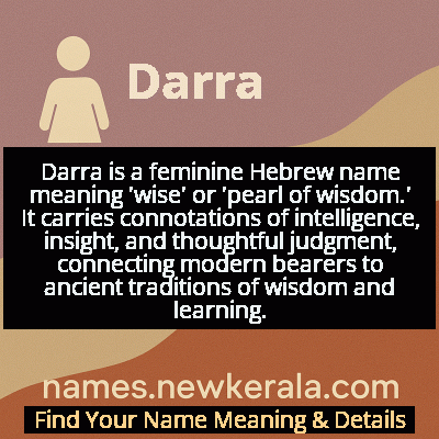 Darra Name Meaning and Origin