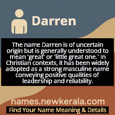 Darren Name Meaning and Origin