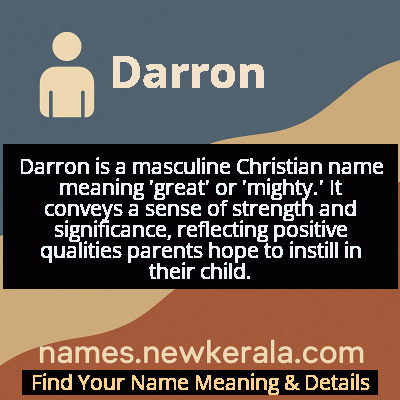 Darron Name Meaning and Origin
