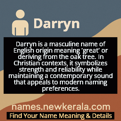 Darryn Name Meaning and Origin